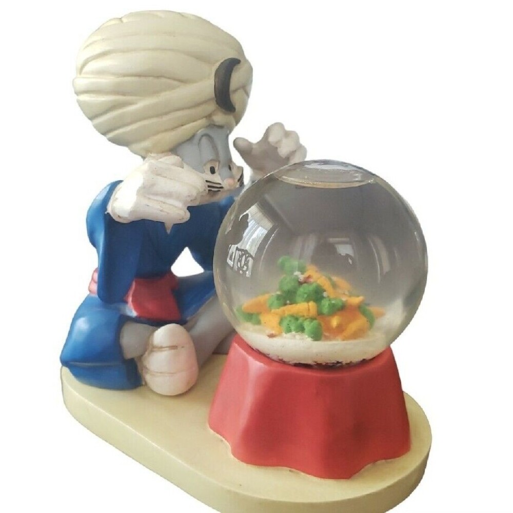 Bugs Bunny Swami Snow Globe Warner Brothers Store Exclusive  Vintage 1994 Read